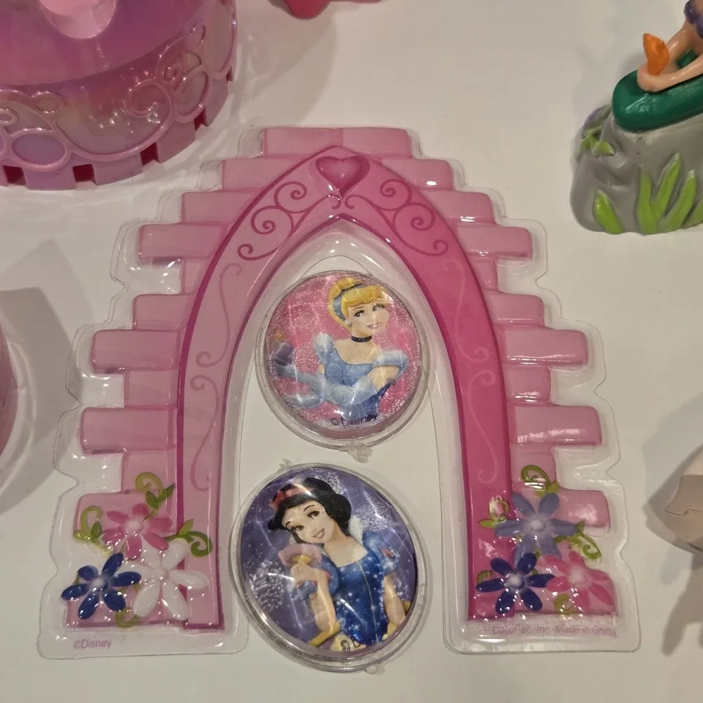 Disney Princess Barbie Cake Topper Decorate Castle Birthday Decopac 28 Piece Lot
